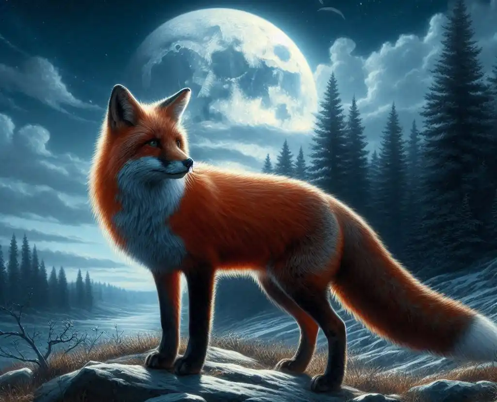 Fox at Night