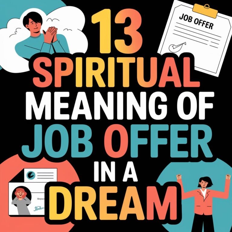 13 Spiritual Meaning of Job Offer in a Dream: 13 Steps to Success