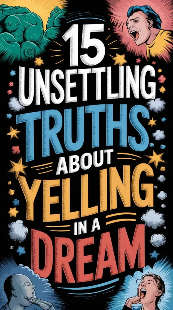 15 Spiritual Meaning of Yelling in a Dream: 15 Spiritual Secret of Inner Turmoil