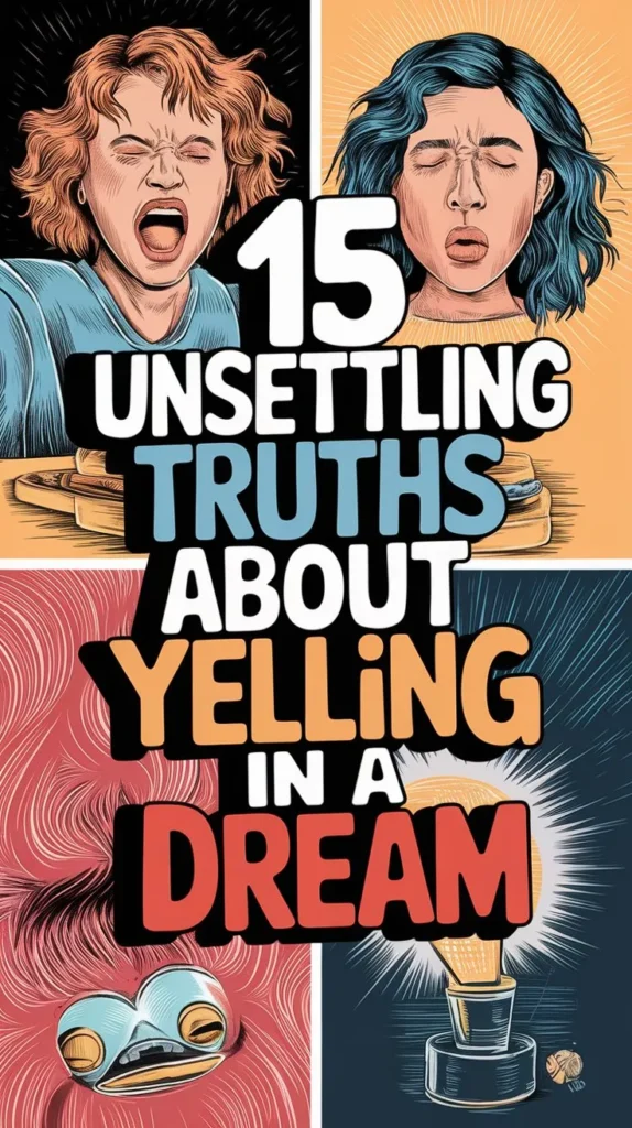 15 Spiritual Meaning of Yelling in a Dream: 15 Spiritual Secret of Inner Turmoil