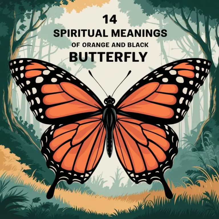 14 Spiritual Meanings of Orange and Black Butterfly: Exploring the Rare Transformation