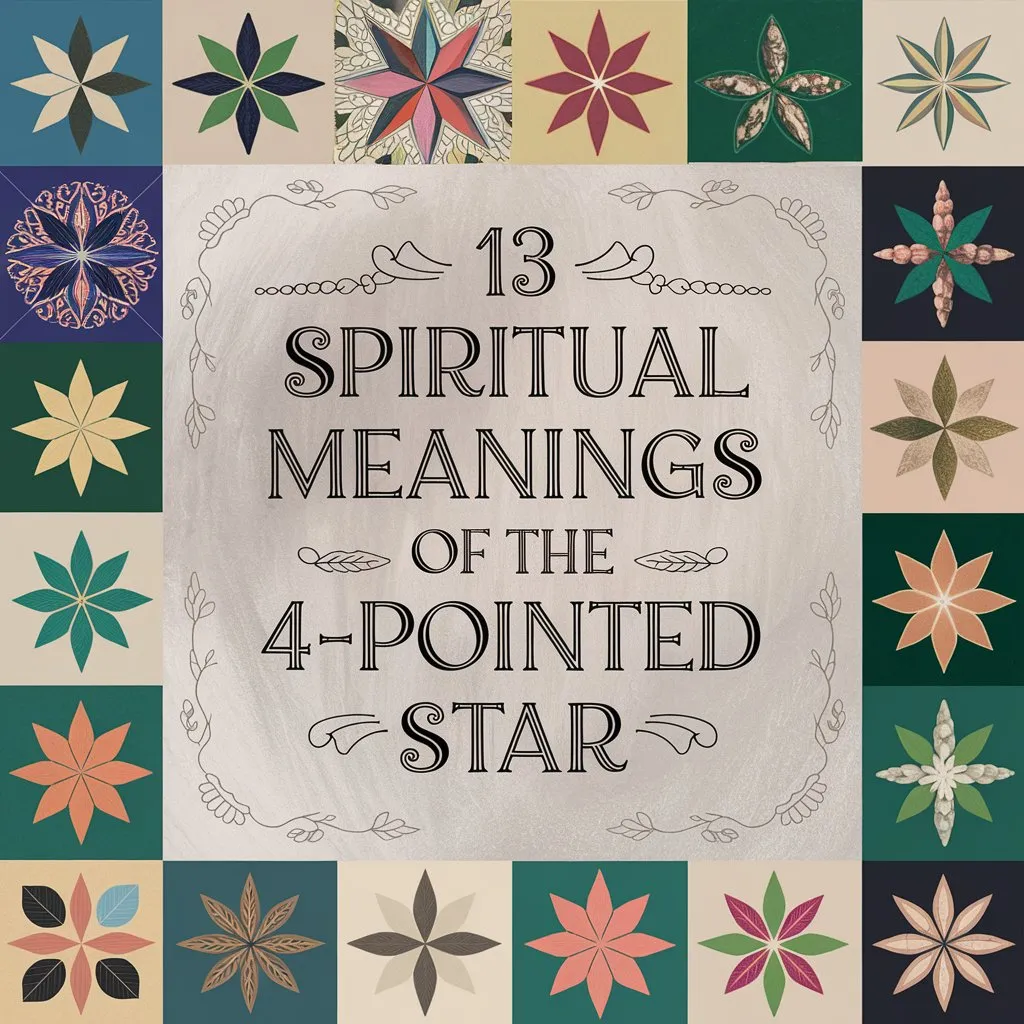 13 Spiritual Meanings of the 4-Pointed Star: Uncovering the Amazing Celestial Guidance