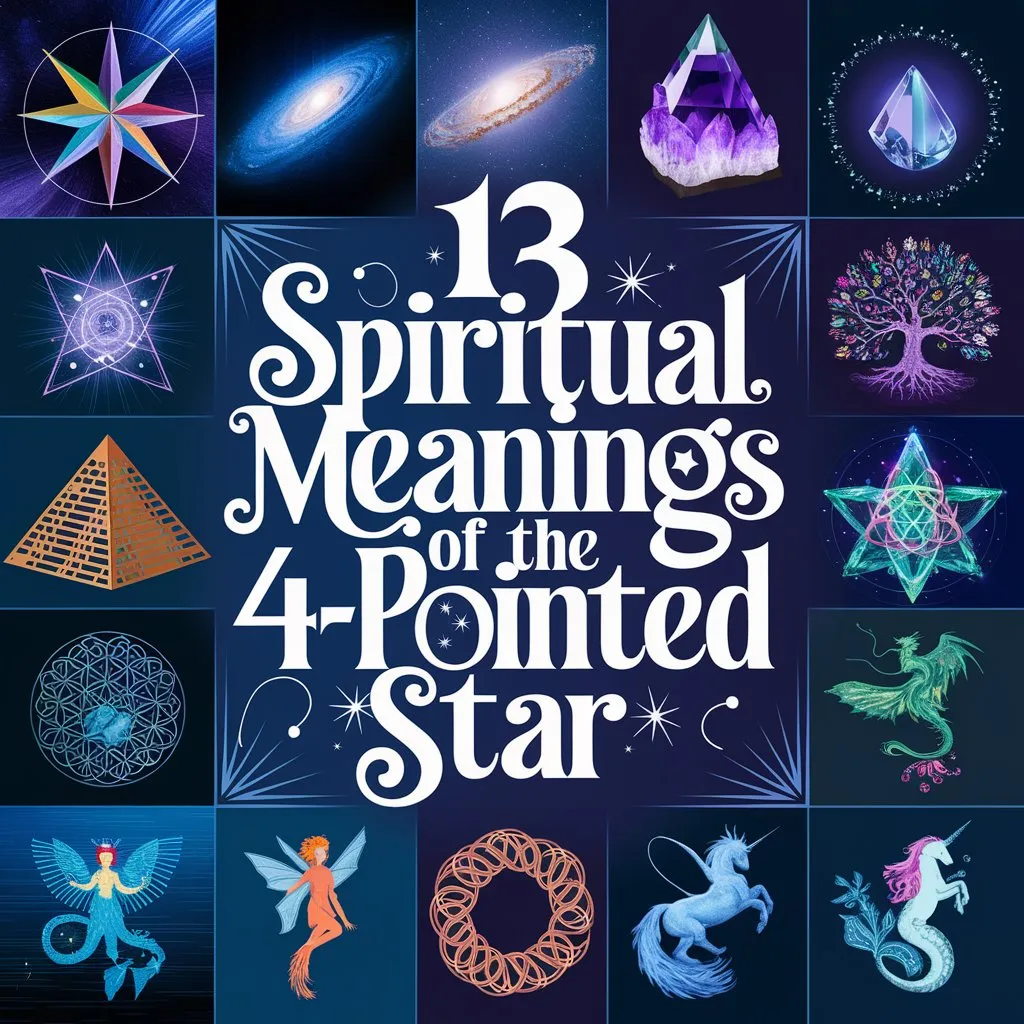 13 Spiritual Meanings of the 4-Pointed Star: Uncovering the Amazing Celestial Guidance