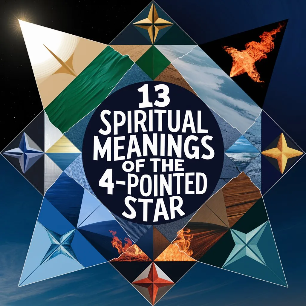 13 Spiritual Meanings of the 4-Pointed Star: Uncovering the Amazing Celestial Guidance