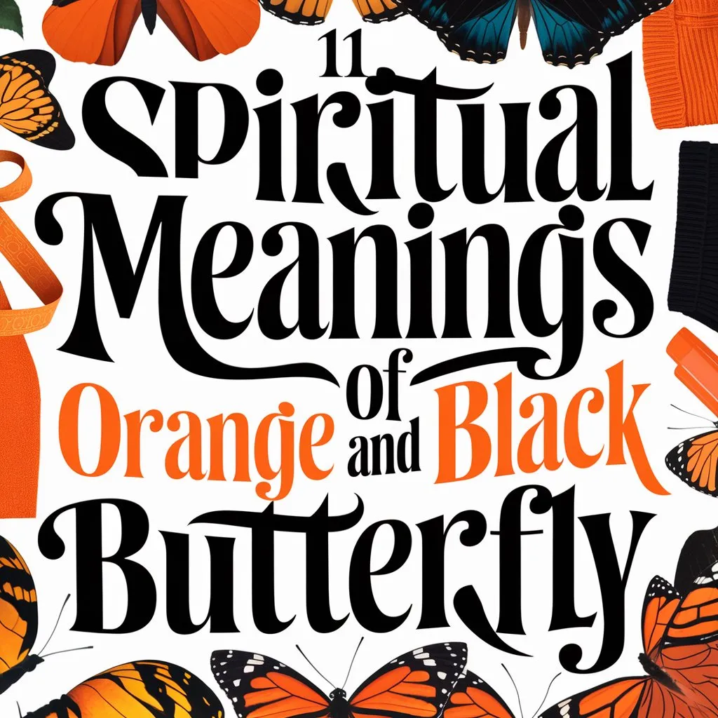 11 Spiritual Meanings of Orange and Black Butterfly: Uncovering the Secret Symbolism