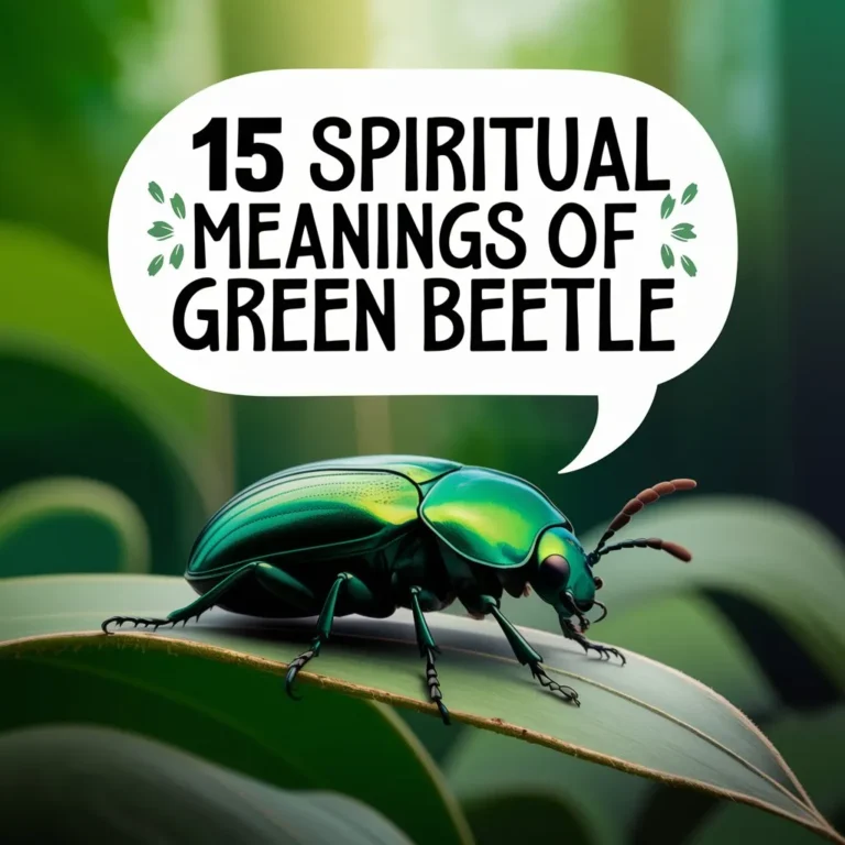 15 Spiritual Meanings of Green Beetle: Uncovered the Symbolism of Nature