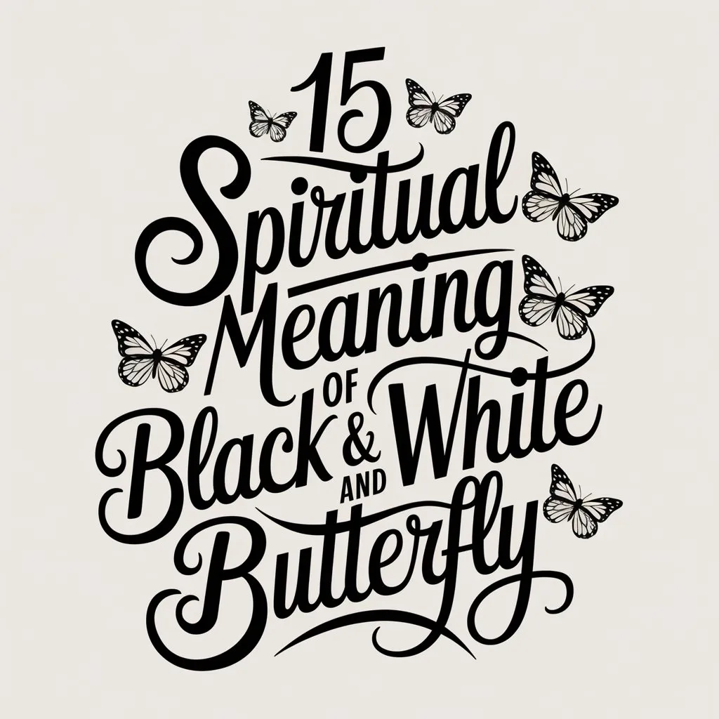 15 Spiritual Meaning of Black and White Butterfly: Uncovered the Symbolism