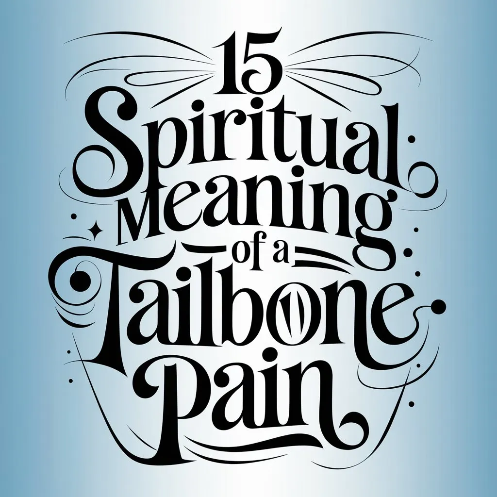 15 Spiritual Meaning of Tailbone Pain: A Comprehensive Guide