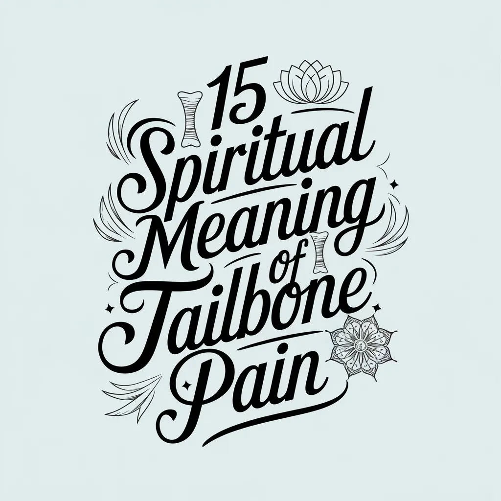 15 Spiritual Meaning of Tailbone Pain: A Comprehensive Guide