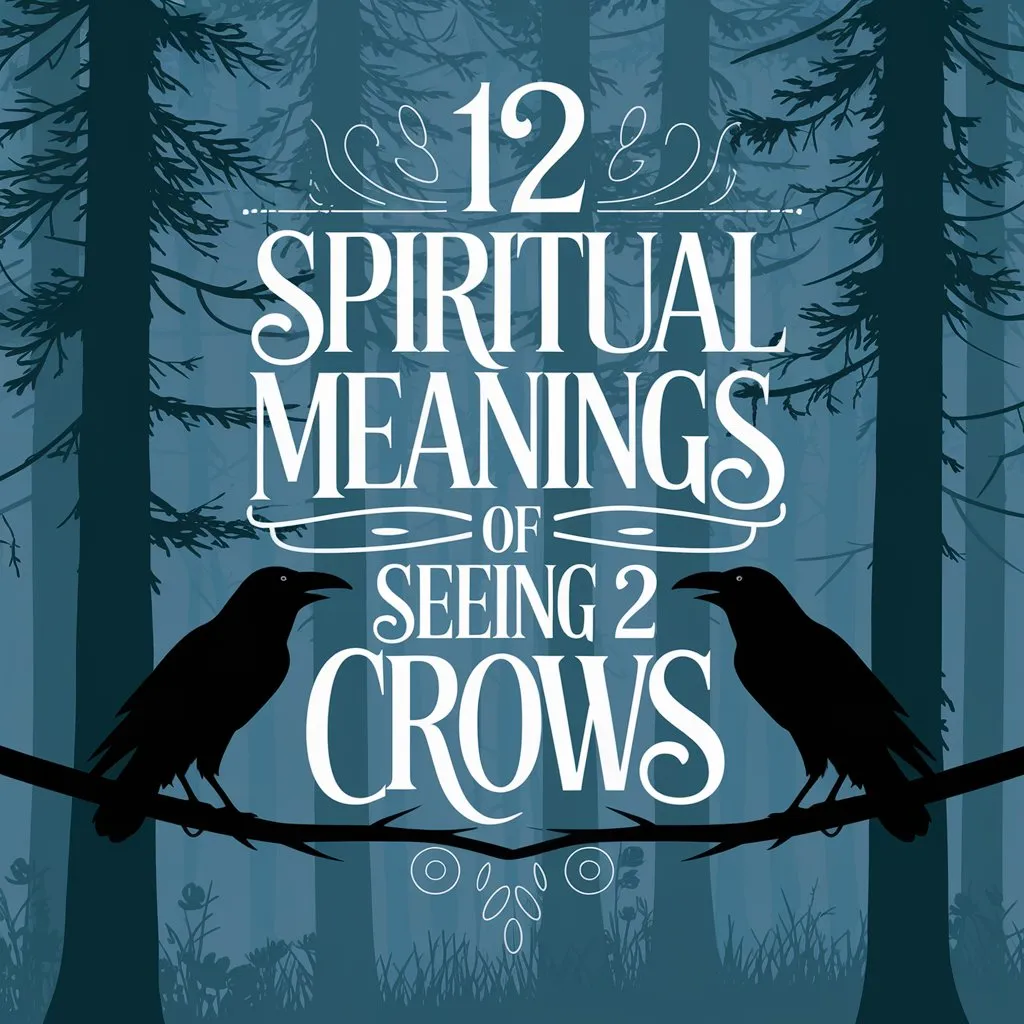 12 Spiritual Meanings of Seeing 2 Crows: The Mysterious Secrets