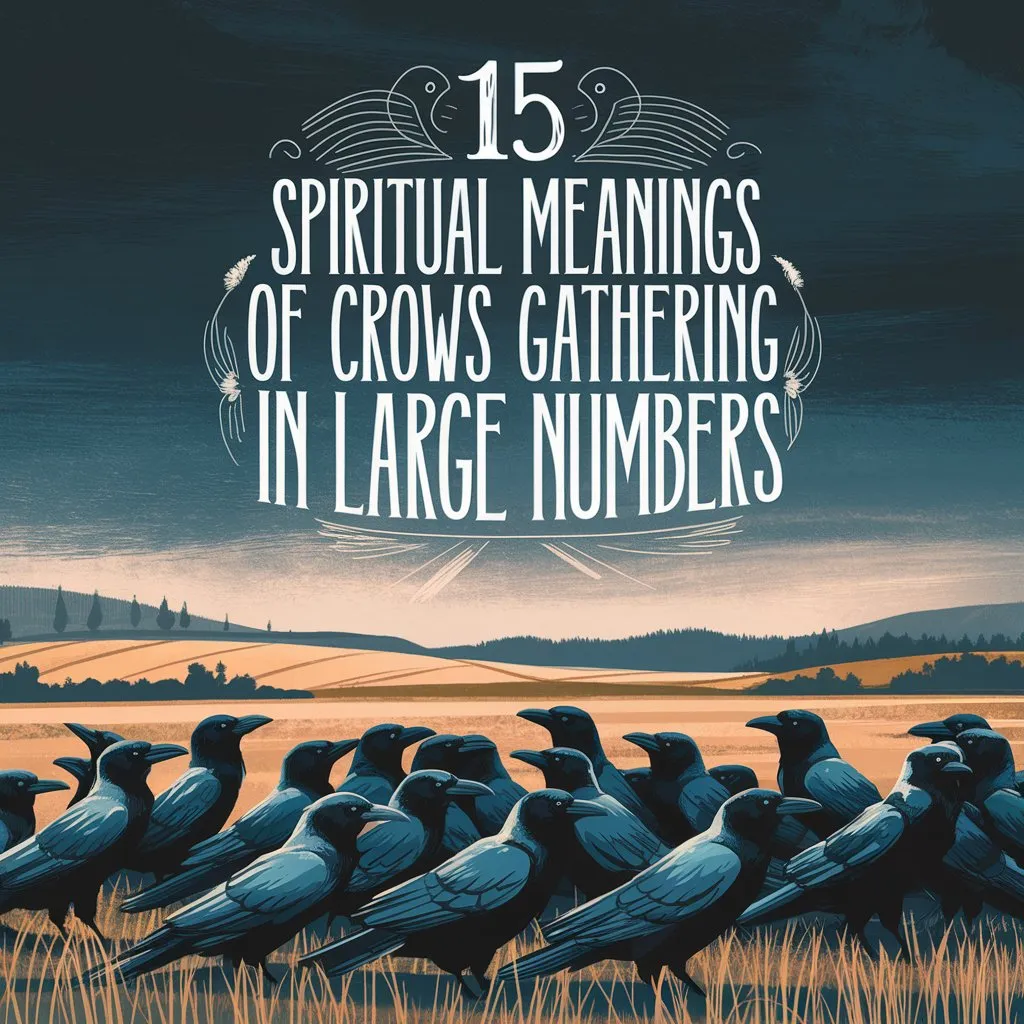 15 Spiritual Meanings of Crows Gathering in Large Numbers: Unveiling the Secret of Change