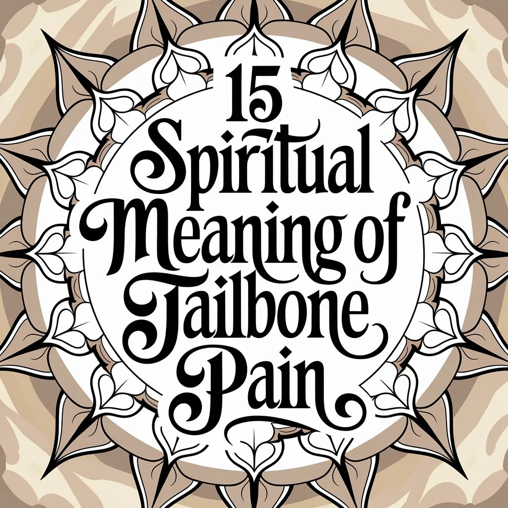 15 Spiritual Meaning of Tailbone Pain: A Comprehensive Guide